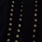Black Button Embellished Military Jacket
