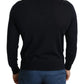 Black Cashmere Crew Neck Sweatshirt Sweater