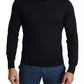Black Cashmere Crew Neck Sweatshirt Sweater