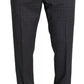 Gray Wool Men Formal 2 Piece MARTINI Suit