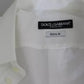 White Cotton Formal Dress Top GOLD Shirt