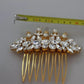 Gold Brass Clear Crystal Hair Stick Accessory Comb