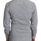 Gray SICILIA Dotted Semi Fitted Formal Shirt
