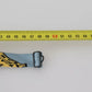 Light Blue Banana Print Silk Men Neck Bow Tie