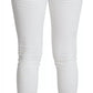 White Cotton Distressed Pretty Fit Denim Jeans