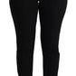 Black Virgin Wool Stretch Skinny Pants
