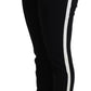 Black Virgin Wool Stretch Skinny Pants