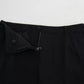 Black Virgin Wool Stretch Skinny Pants