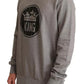 Gray Crown King Cotton Pullover Sweater