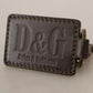 Green Leather D&G Logo Metal Ring Hook Keyring Keychain