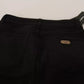 Black Cotton Stretch Skinny Denim Jeans