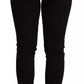 Black Cotton Stretch Skinny Denim Jeans