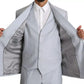 Light Blue SICILIA Wool 3 Piece Suit