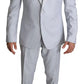 Light Blue SICILIA Wool 3 Piece Suit