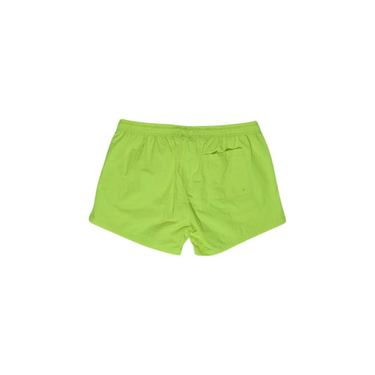 Yellow Polyester Swim Short