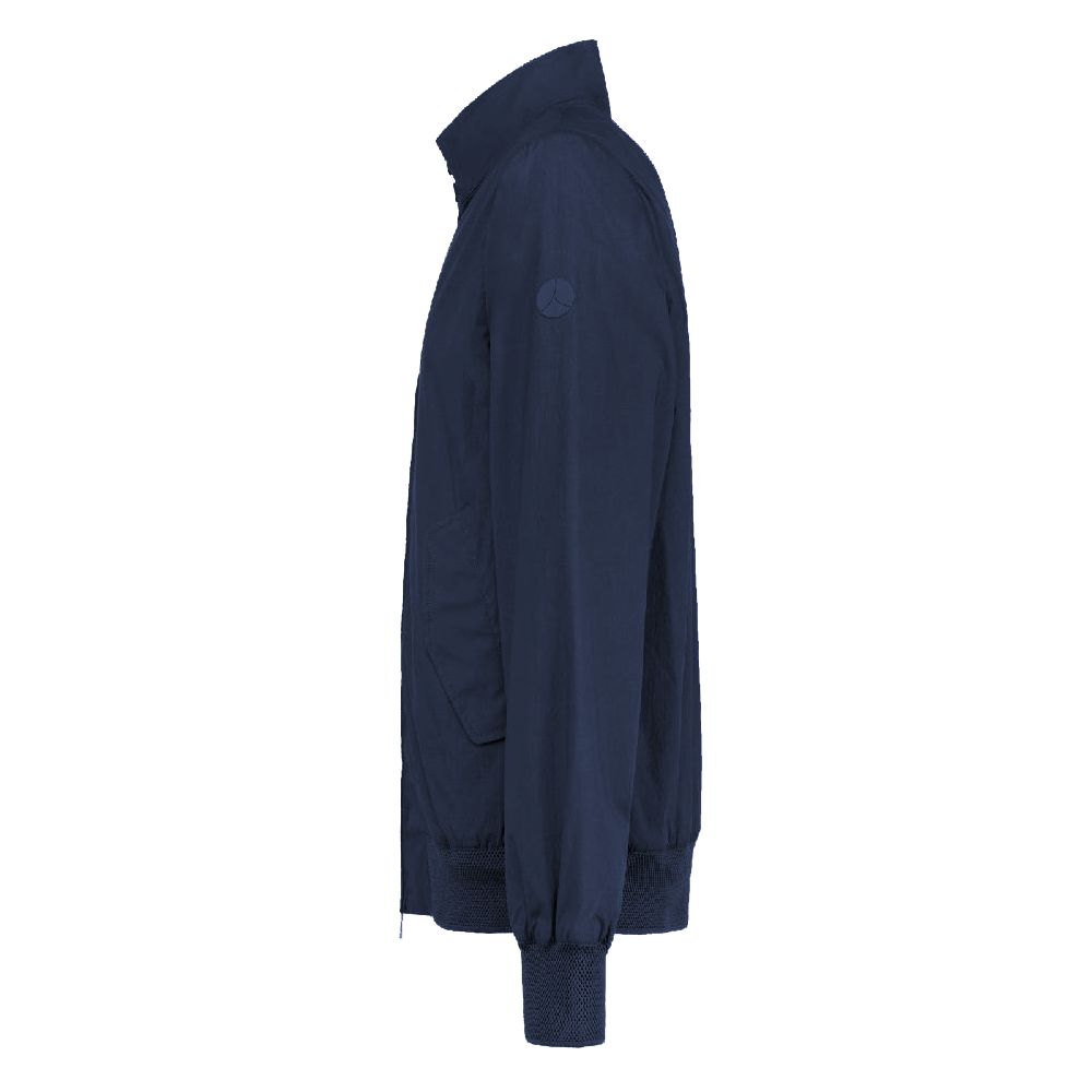 Blue Cotton Men's Bomber Jacket