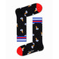 Black Cotton Sock