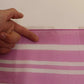 Pink White Striped Cannes Wrap Shawl Scarf