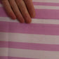 Pink White Striped Cannes Wrap Shawl Scarf