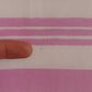 Pink White Striped Cotton Wrap Shawl Scarf