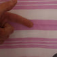 Pink White Striped Cotton Wrap Shawl Scarf