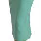 Mint Green Viscose Pencil Cut Midi Skirt