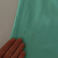 Mint Green Viscose Pencil Cut Midi Skirt