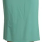Mint Green Viscose Pencil Cut Midi Skirt