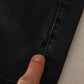 Gray Running Denim Stretch Logo Skinny Jeans