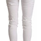White Cotton Denim Pretty Slim Fit Jeans