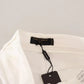 White MONICA Boot Cut Cotton Denim Jeans