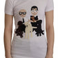 White #DGFamily Patch Top Cotton T-shirt