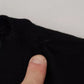 Black Crewneck Long Sleeves Pullover Sweater