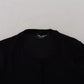 Black Crewneck Long Sleeves Pullover Sweater