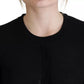 Black Crewneck Long Sleeves Pullover Sweater