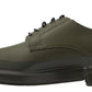 Green Leather Rubber Sole Dress Shoes