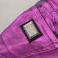 Purple Leopard Cotton Slim Fit Denim Jeans