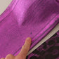 Purple Leopard Cotton Slim Fit Denim Jeans
