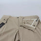 Beige Cotton Chino Men Formal Pants