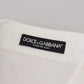 White Cotton Button Front Short Sleeve Shirt