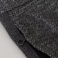 Gray Chevron Viscose Skinny Pants