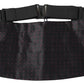 Black Silk Dotted Waist Tuxedo Belt Cummerbund