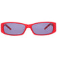 Red Plastic Sunglasses