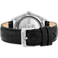 Black Leather Dress Watch