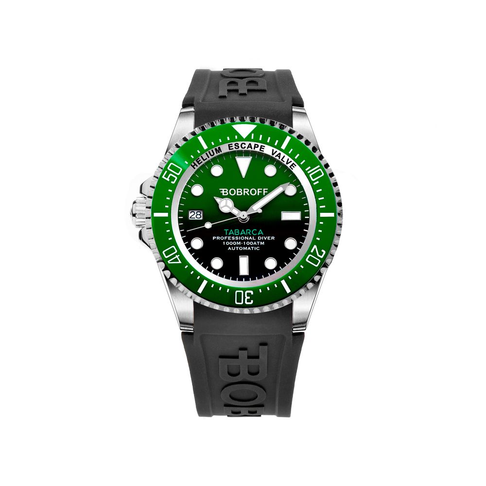 Black Rubber Sport Watch