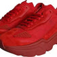 Red Leather Daymaster Low Top Sneakers Shoes