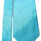 Light Blue 100% Silk Wide Mens Necktie