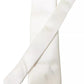 Off White Satin Silk Classic Men Necktie