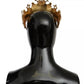 Gold Crystal Star STRASS Crown Logo Tiara Diadem
