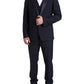 Black 3 Piece Single Breasted MARTINI Suit